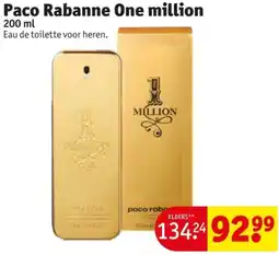 Kruidvat Paco Rabanne One million aanbieding