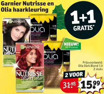 Kruidvat Garnier Nutrisse en Olia haarkleuring aanbieding