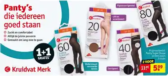 Kruidvat Panty Super Shape 40 Den zwart aanbieding