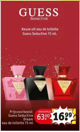 Kruidvat Keuze uit eau de toilette Guess Seductive aanbieding