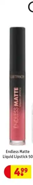 Kruidvat Endless Matte Liquid Lipstick 50 aanbieding