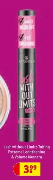 Kruidvat Lash without Limits Tubing Extreme Lengthening & Volume Mascara aanbieding