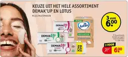 Kruidvat Keuze uit het hele assortiment demak'up en lotus aanbieding