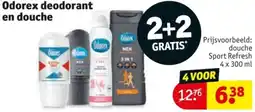 Kruidvat Odorex deodorant en douche aanbieding