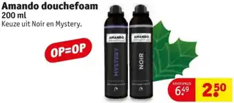 Kruidvat Amando douchefoam aanbieding