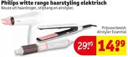 Kruidvat Philips witte range haarstyling elektrisch aanbieding