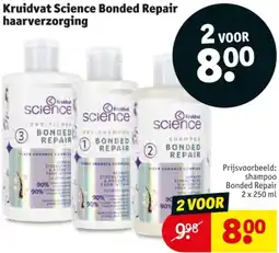 Kruidvat Kruidvat Science Bonded Repair haarverzorging aanbieding