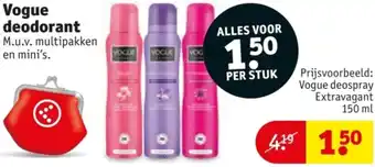 Kruidvat Vogue deodorant aanbieding