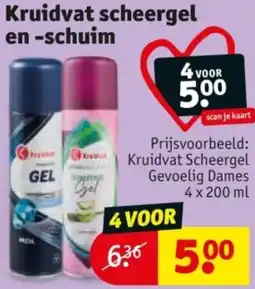 Kruidvat Kruidvat scheergel en schuim aanbieding