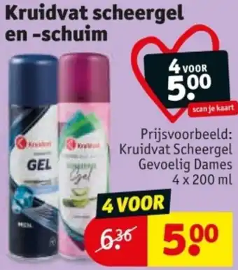 Kruidvat Kruidvat scheergel en schuim aanbieding