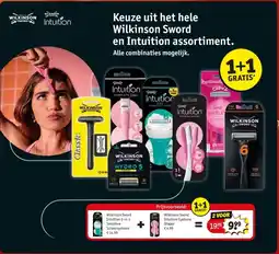 Kruidvat Keuze uit het hele Wilkinson Sword en Intuition assortiment. aanbieding