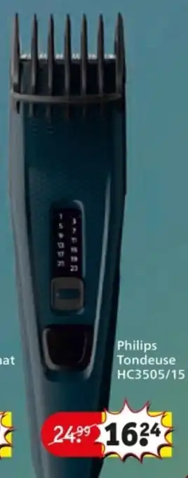 Kruidvat Philips Tondeuse HC3505/15 aanbieding