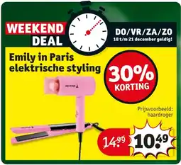 Kruidvat Emily in Paris elektrische styling aanbieding