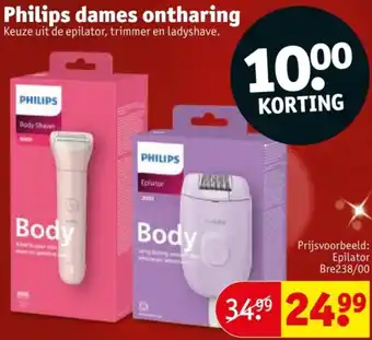 Kruidvat Philips dames ontharing aanbieding