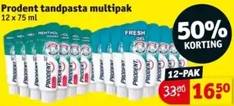 Kruidvat Prodent tandpasta multipak aanbieding
