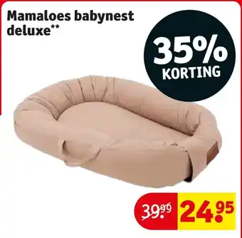 Kruidvat Mamaloes babynest deluxe aanbieding
