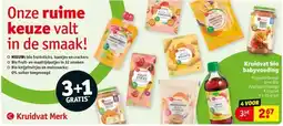 Kruidvat Kruidvat bio babyvoeding aanbieding