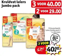 Kruidvat Kruidvat luiers jumbo pack aanbieding