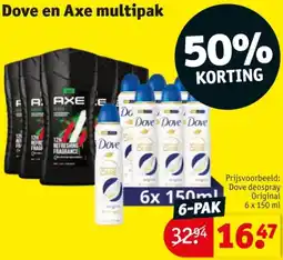 Kruidvat Dove en Axe multipak aanbieding