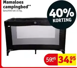 Kruidvat Mamaloes campingbed aanbieding