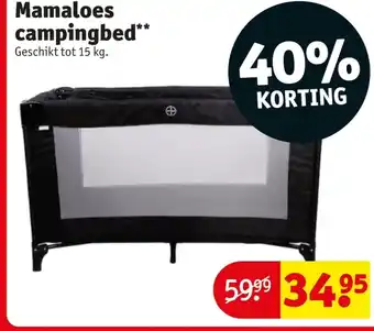 Kruidvat Mamaloes campingbed aanbieding