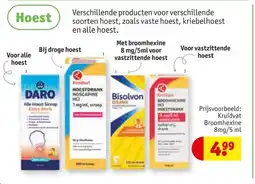 Kruidvat Kruidvat Broomhexine aanbieding