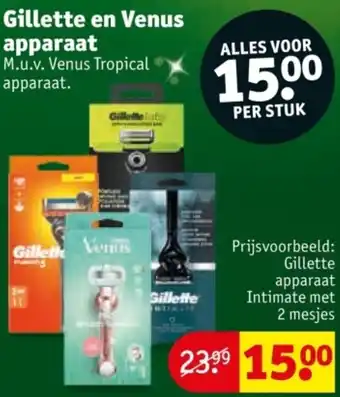 Kruidvat Gillette en Venus apparaat aanbieding