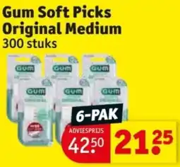 Kruidvat Gum Soft Picks Original Medium aanbieding