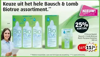 Kruidvat Keuze uit het hele Bausch & Lomb Biotrue assortiment. aanbieding