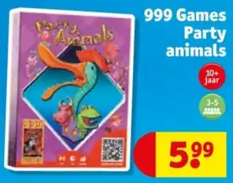 Kruidvat 999 Games Party animals aanbieding