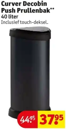 Kruidvat Curver Decobin Push Prullenbak aanbieding