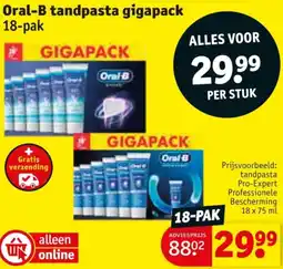 Kruidvat Oral-B tandpasta gigapack aanbieding