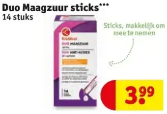 Kruidvat Duo Maagzuur sticks aanbieding