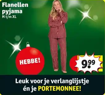 Kruidvat Flanellen pyjama aanbieding