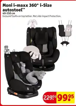 Kruidvat Moni i-maxx 360° i-Size autostoel aanbieding