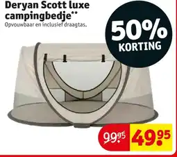 Kruidvat Deryan Scott luxe campingbedje aanbieding