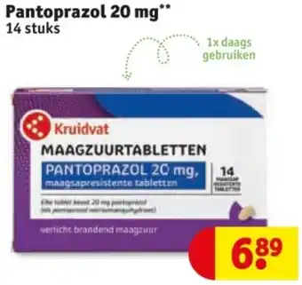Kruidvat Pantoprazol 20 mg aanbieding