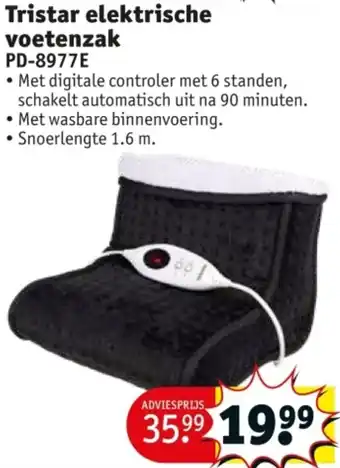 Kruidvat Tristar elektrische voetenzak PD-8977E aanbieding