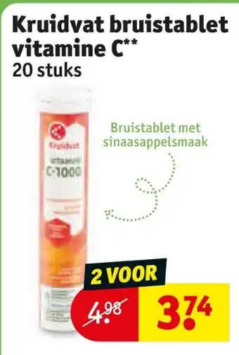 Kruidvat Kruidvat bruistablet vitamine C aanbieding