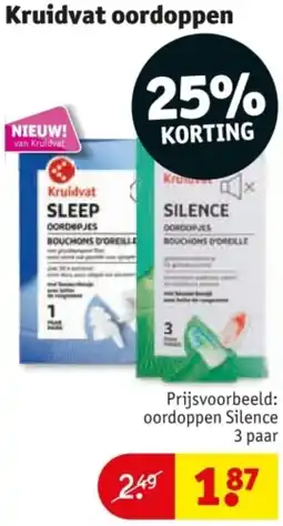 Kruidvat Kruidvat oordoppen aanbieding