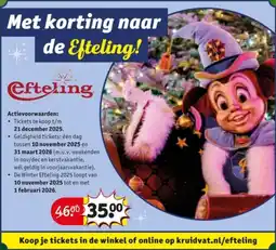 Kruidvat Efteling aanbieding