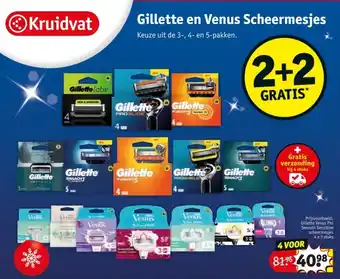 Kruidvat Gillette en Venus Scheermesjes aanbieding