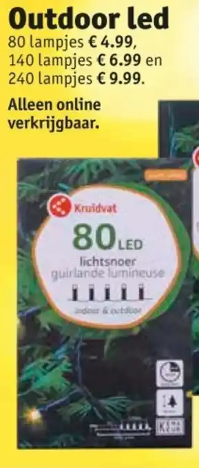 Kruidvat Outdoor led aanbieding