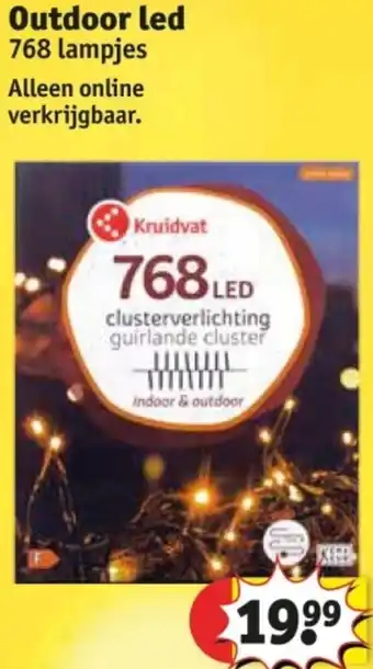 Kruidvat Outdoor led 768 lampjes aanbieding