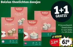Kruidvat Bolsius theelichten doosjes aanbieding