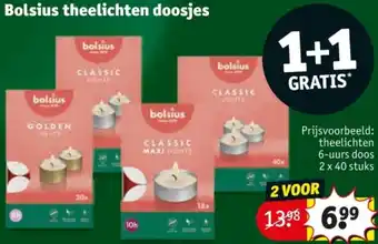 Kruidvat Bolsius theelichten doosjes aanbieding