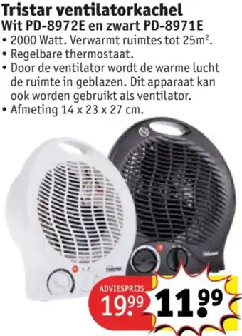 Kruidvat Tristar ventilatorkachel aanbieding