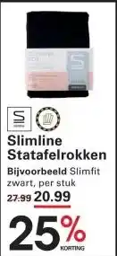 Sligro Slimline Statafelrokken aanbieding