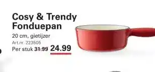 Sligro Cosy & Trendy Fonduepan aanbieding