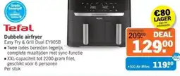 Albert Heijn Tefal Dubbele airfryer aanbieding